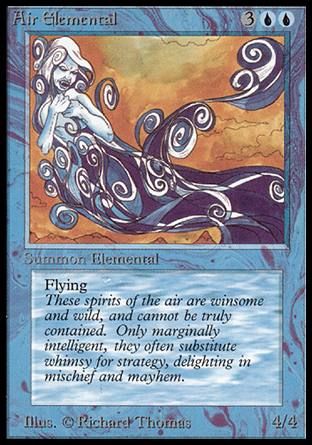 Air Elemental (Beta) Trading Card