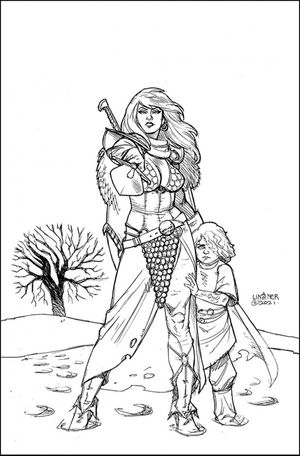 Red Sonja #1 (Linsner B&W Virgin)