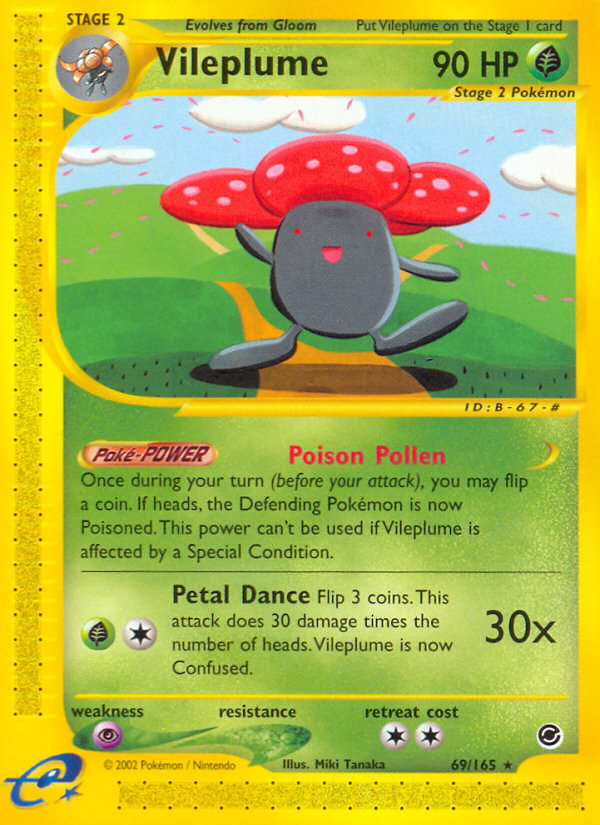 Vileplume (69/165) - Expedition Base Set Pokémon Card