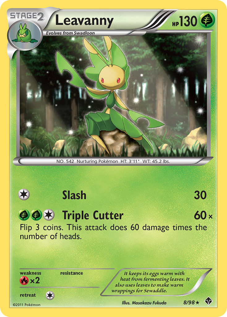 Leavanny (8/98) - Emerging Powers Pokémon Card