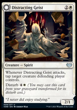 Distracting Geist (Innistrad: Crimson Vow) Trading Card