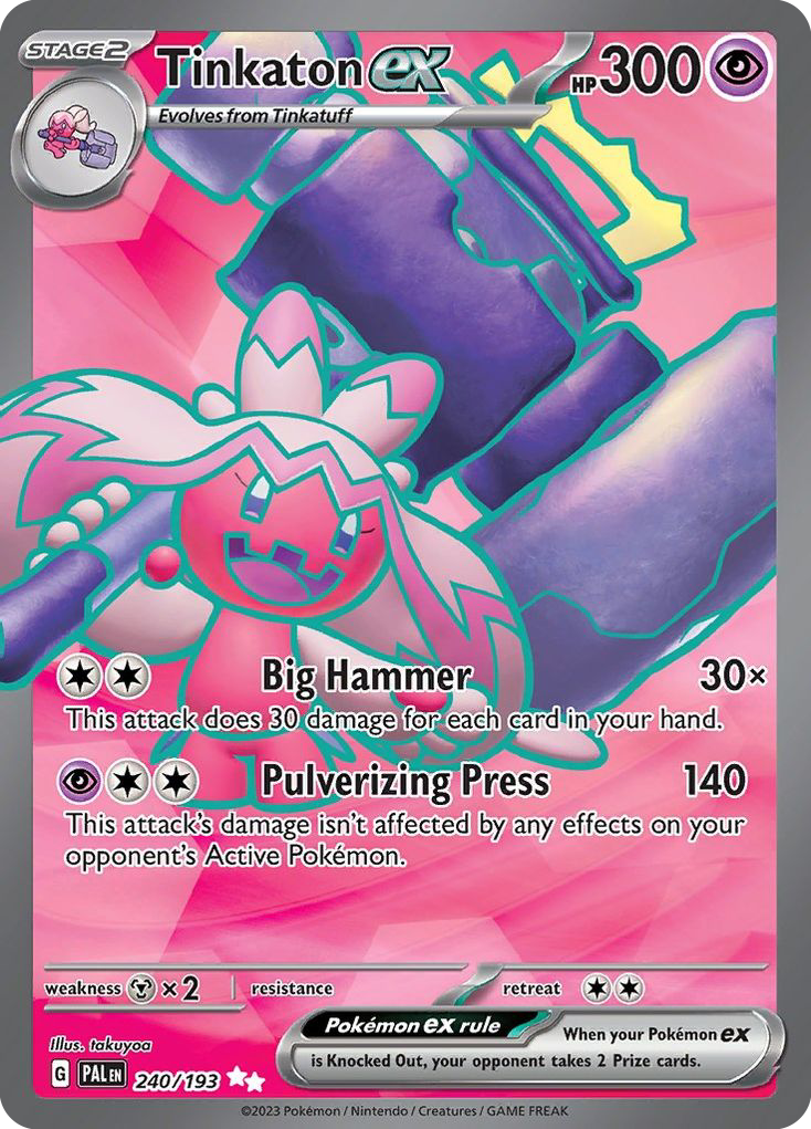 Tinkaton ex (240/193) - Paldea Evolved Pokémon Card