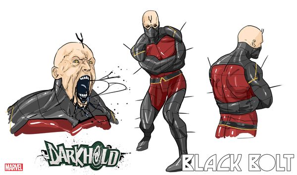 Darkhold Black Bolt #1 Tormey Design Variant #1