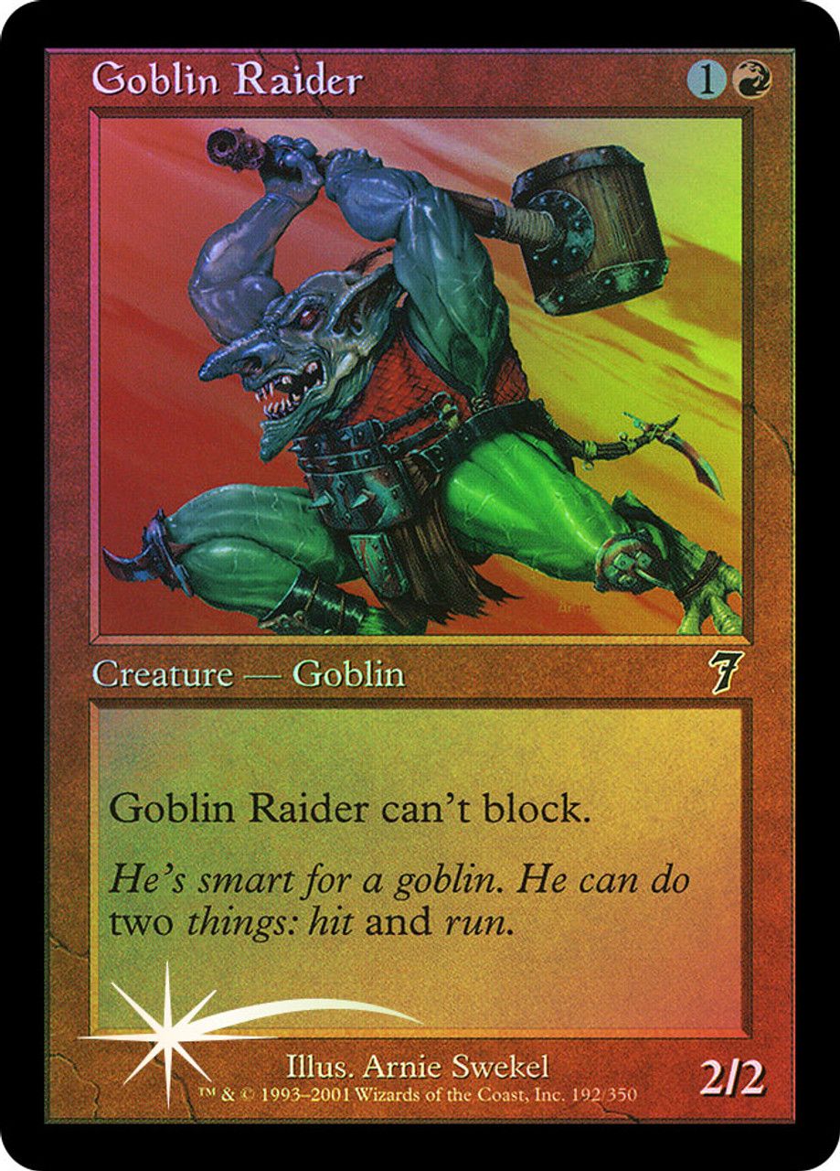 Goblin Raider (7th Edition - Foil) Trading Card