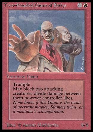 Two-Headed Giant of Foriys (Alpha) Trading Card