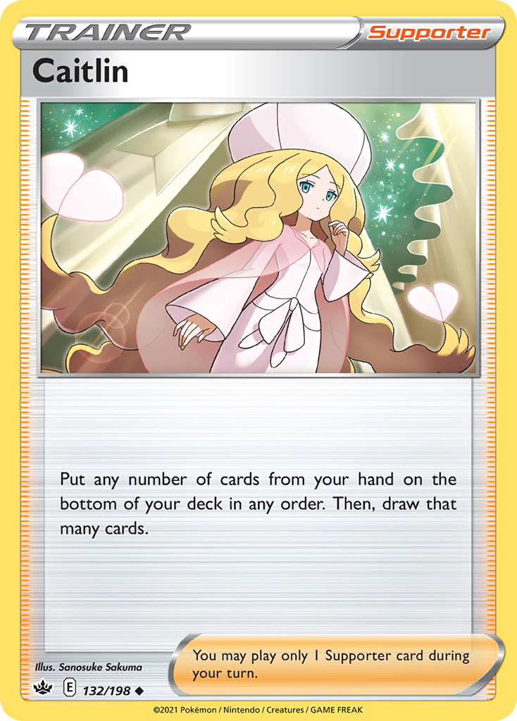 Caitlin (Trainer: Supporter) (132/198) - Chilling Reign Pokémon Card