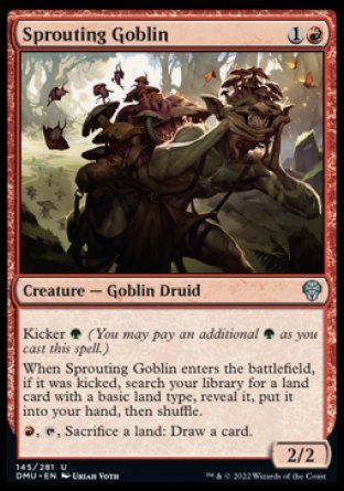 Sprouting Goblin (Dominaria United) Trading Card