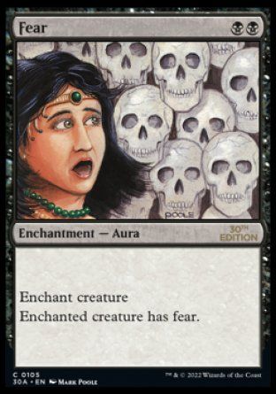 Fear (Magic 30th Anniversary Edition) Trading Card