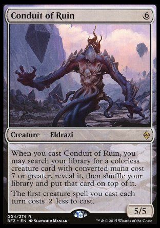 Conduit of Ruin (Battle for Zendikar) Trading Card