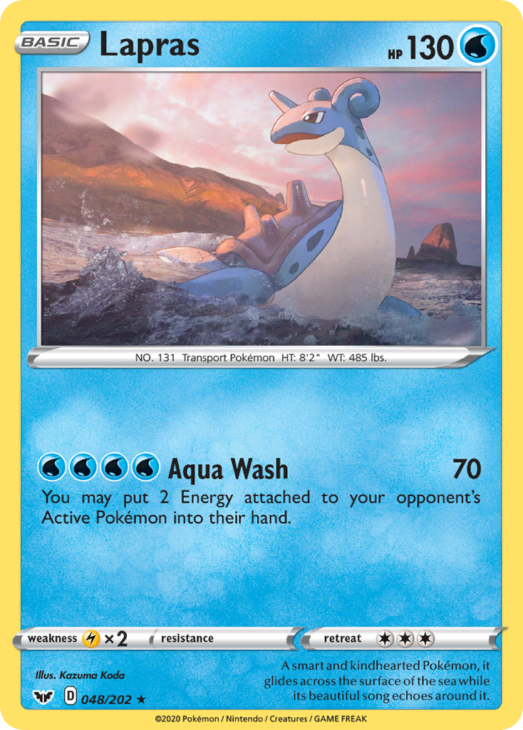 Lapras (48/202) - Sword & Shield Pokémon Card