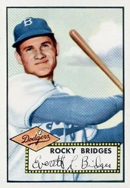 Rocky Bridges 1952 Topps #239 Sports Card
