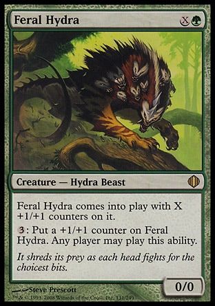 Feral Hydra (Shards of Alara) Trading Card