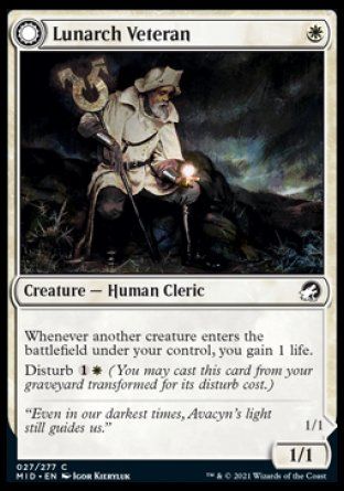 Lunarch Veteran (Innistrad: Midnight Hunt) Trading Card