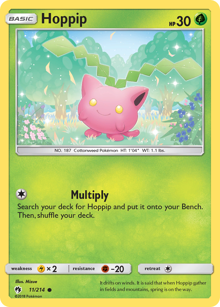 Hoppip (11/214) - Lost Thunder Pokémon Card