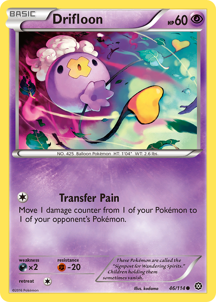 Drifloon (46/114) - Steam Siege Pokémon Card