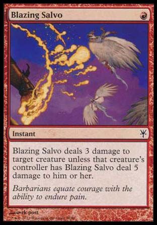 Blazing Salvo (Sorin vs. Tibalt) Trading Card