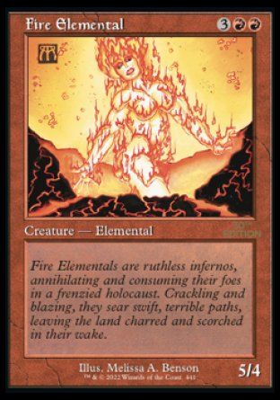 Fire Elemental (Magic 30th Anniversary Edition - Old Frame) Trading Card