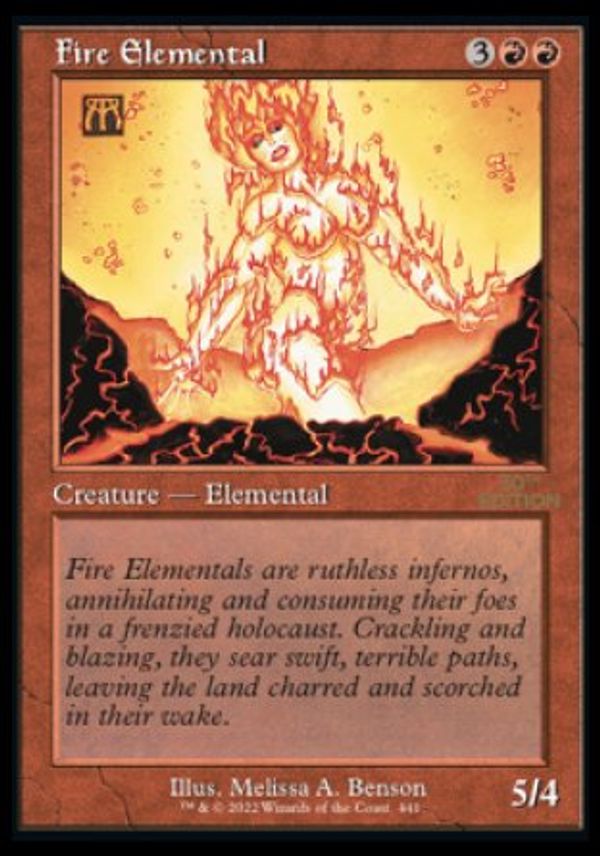 Fire Elemental (Magic 30th Anniversary Edition - Old Frame)