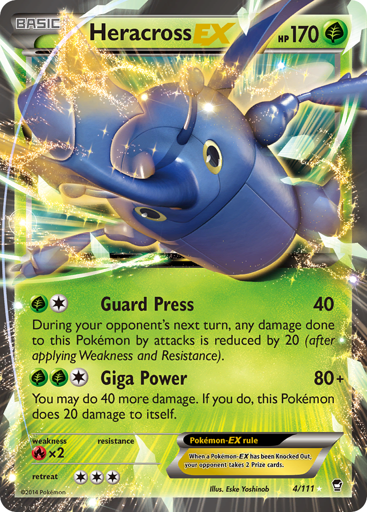 Heracross EX (4/111) - Furious Fists Pokémon Card