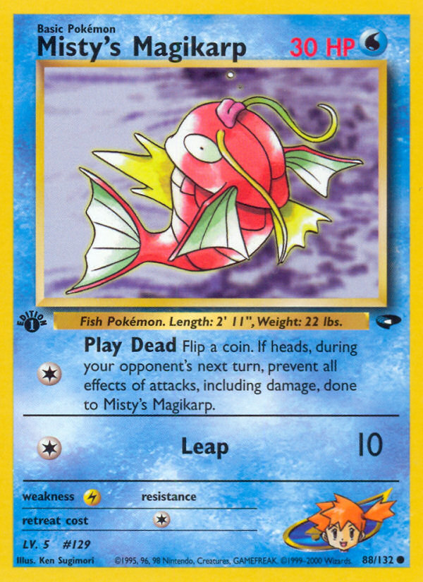 Misty's Magikarp (88/132) - Gym Challenge (1st Edition) Pokémon Card