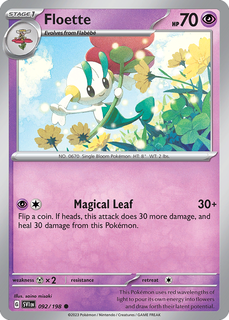 Floette (92/198) - Scarlet & Violet Pokémon Card