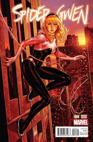 Spider-Gwen #1 Jamie McKelvie B&W Phantom Variant (2015) - ASM outlets #300 Homage NM Unread