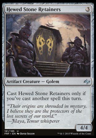 Hewed Stone Retainers (Fate Reforged) Trading Card