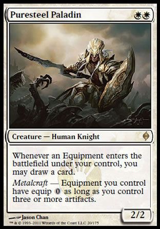 Puresteel Paladin (New Phyrexia) Trading Card