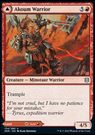 Akoum Warrior (Zendikar Rising) Trading Card