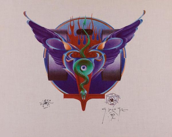Stanley Mouse Art on Linen 1994