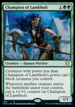 Champion of Lambholt (Innistrad Midnight Hunt Commander Decks) Trading Card