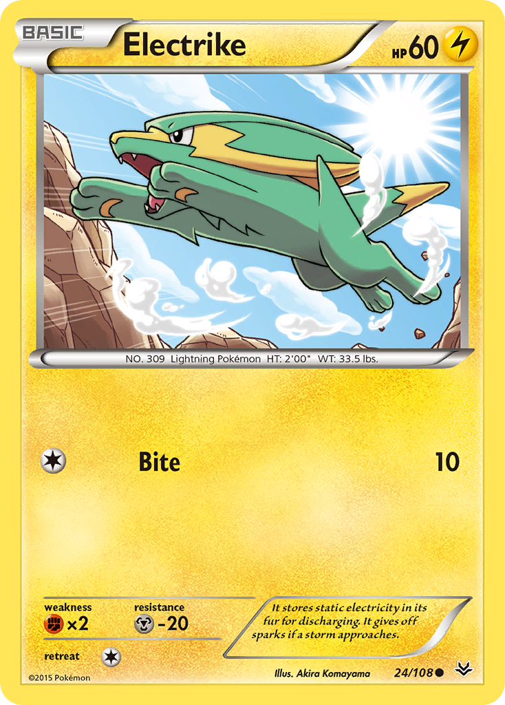 Electrike (24/108) - Roaring Skies Pokémon Card