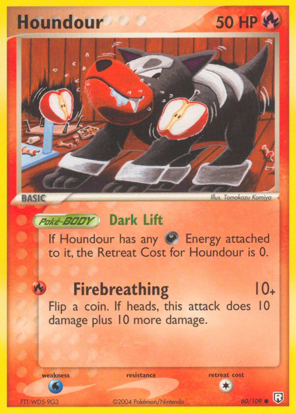 Houndour (60/109) - Team Rocket Returns Pokémon Card