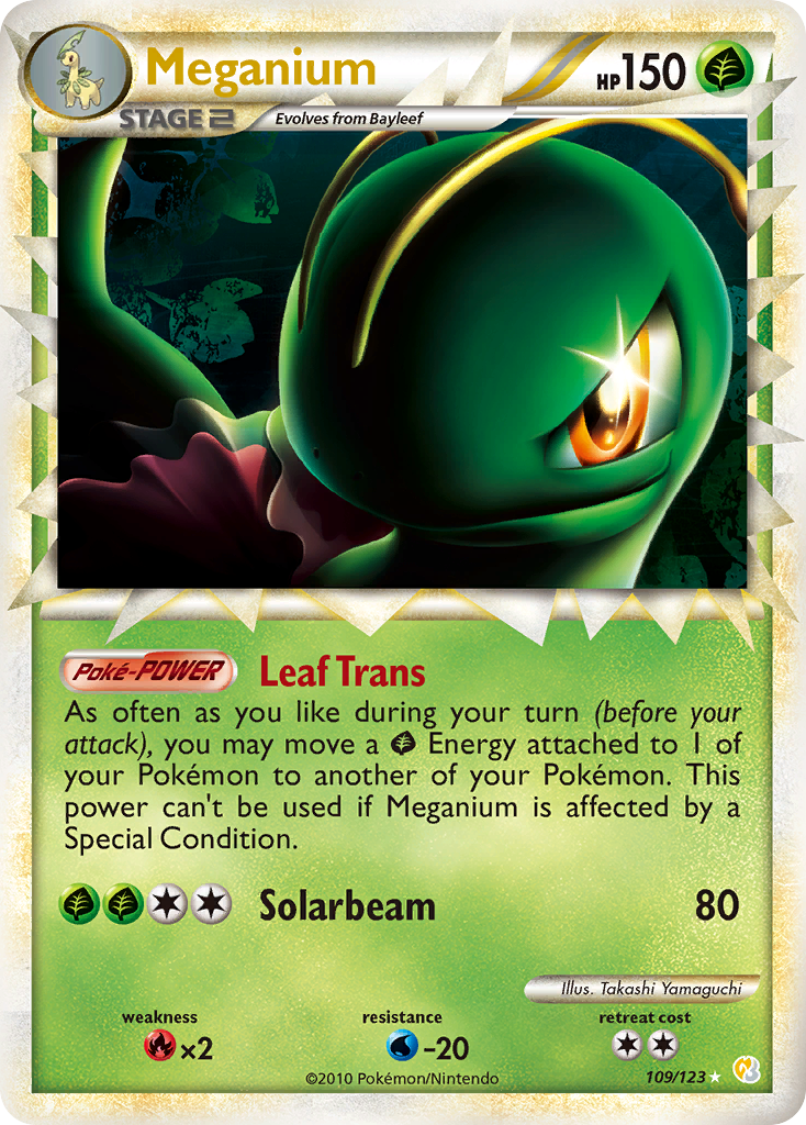 Meganium Prime (109/123) - HeartGold & SoulSilver Pokémon Card