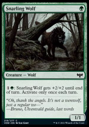 Snarling Wolf (Innistrad: Crimson Vow)