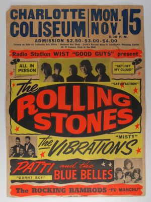 Rolling Stones Charlotte Coliseum 1965
