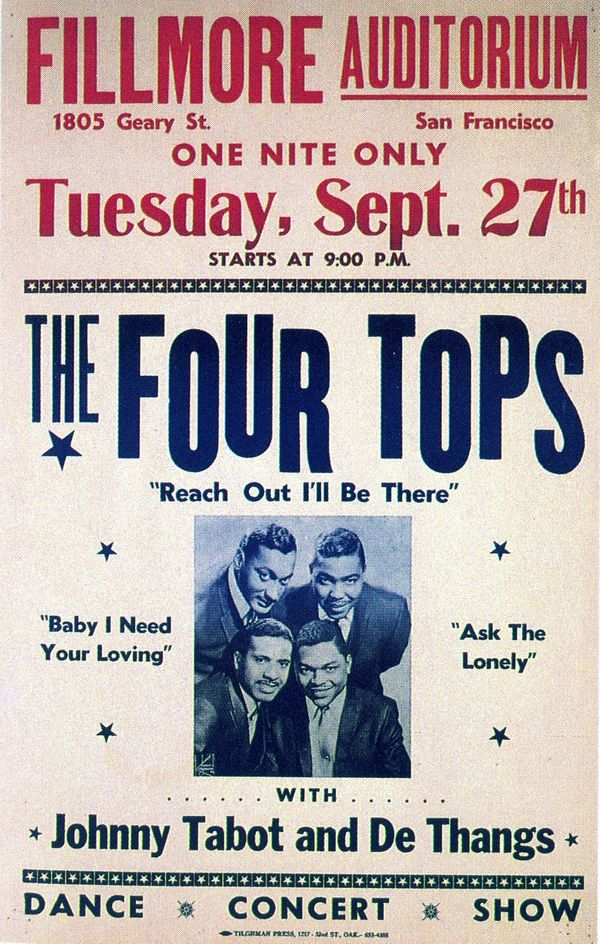 AOR-1.60 The Four Tops The Fillmore 1966