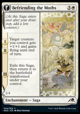 Befriending the Moths (Kamigawa: Neon Dynasty) Trading Card