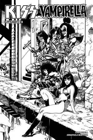 Kiss/Vampirella #3 (Cover G 25 Copy Castro B&w Inc)