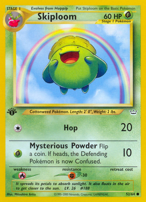 Skiploom (52/64) - Neo Revelation (1st Edition)