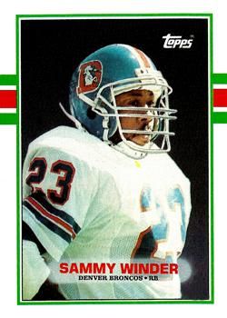 Sammy Winder 1989 Topps #243 Sports Card