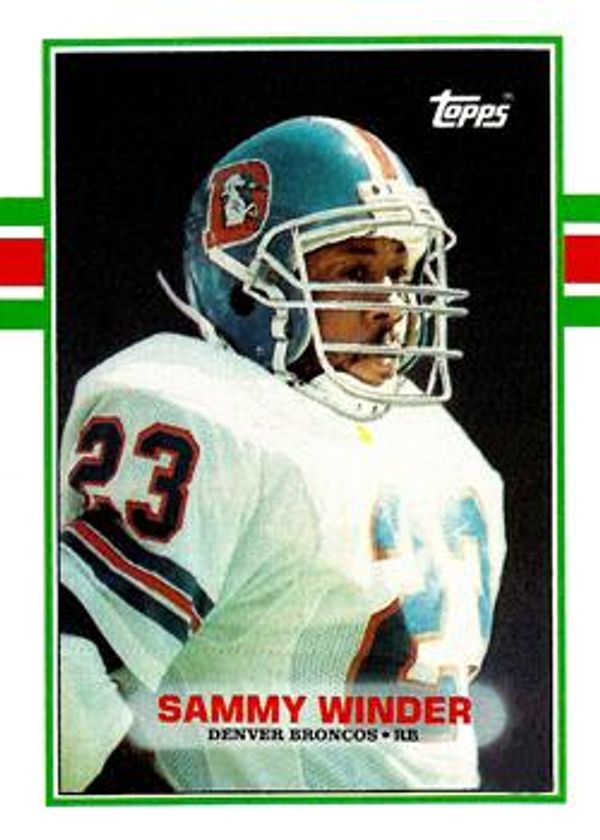 Sammy Winder 1989 Topps #243