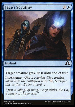 Jace's Scrutiny (Shadows over Innistrad) Trading Card