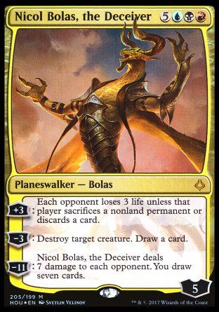 Nicol Bolas, the Deceiver (Hour of Devastation) Trading Card