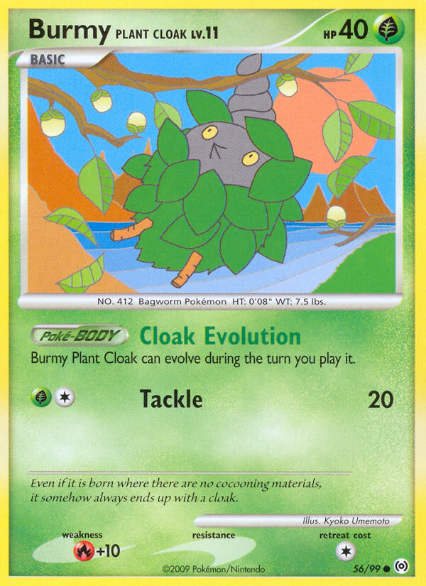 Burmy Plant Cloak (56/99) - Arceus Pokémon Card