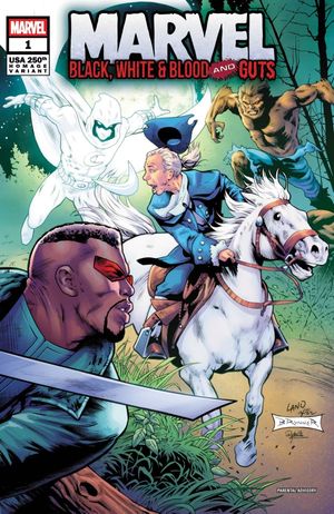 Marvel: Black, White & Blood And Guts #1 (Greg Land 250th Homage Variant)