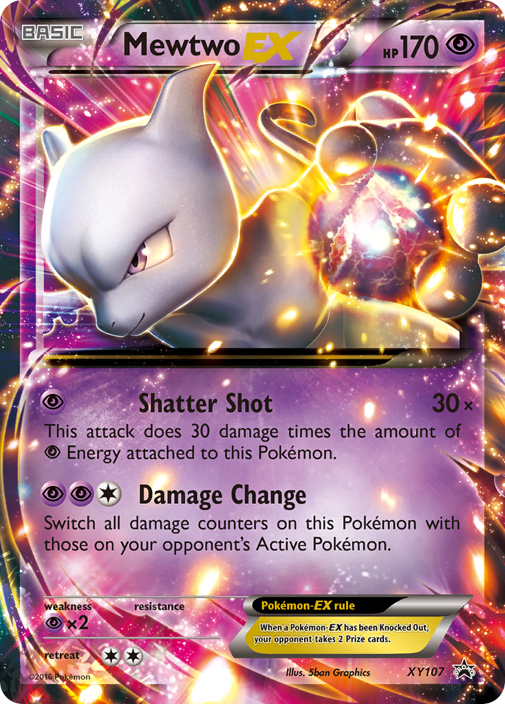 Mewtwo EX (XY107) - XY Black Star Promos Pokémon Card