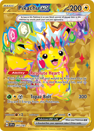Pikachu ex (247/191) - Surging Sparks