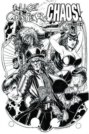 Alice Cooper Vs Chaos #4 (Cover B 15 Copy B&amp;amp;w Cover)