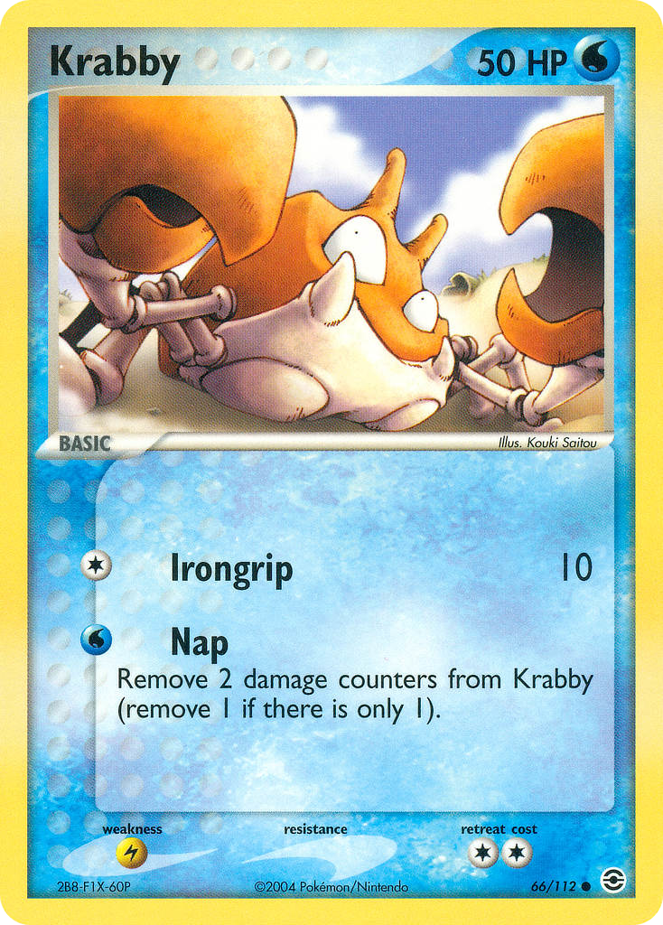 Krabby (66/112) - FireRed & LeafGreen Pokémon Card